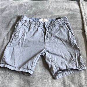 Grey Flat Front Shorts